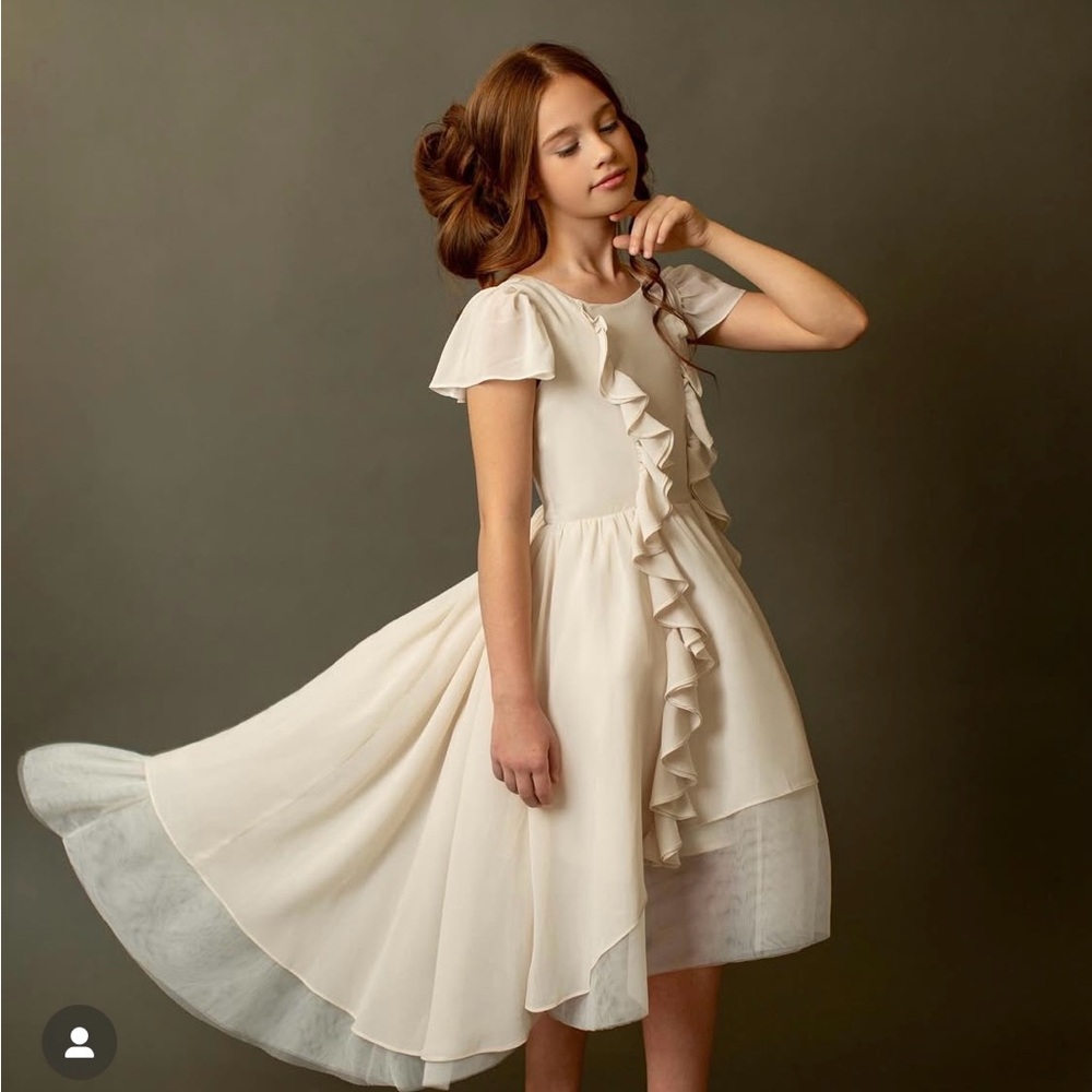 Joyfolie Ivory dress with tulle, size 4